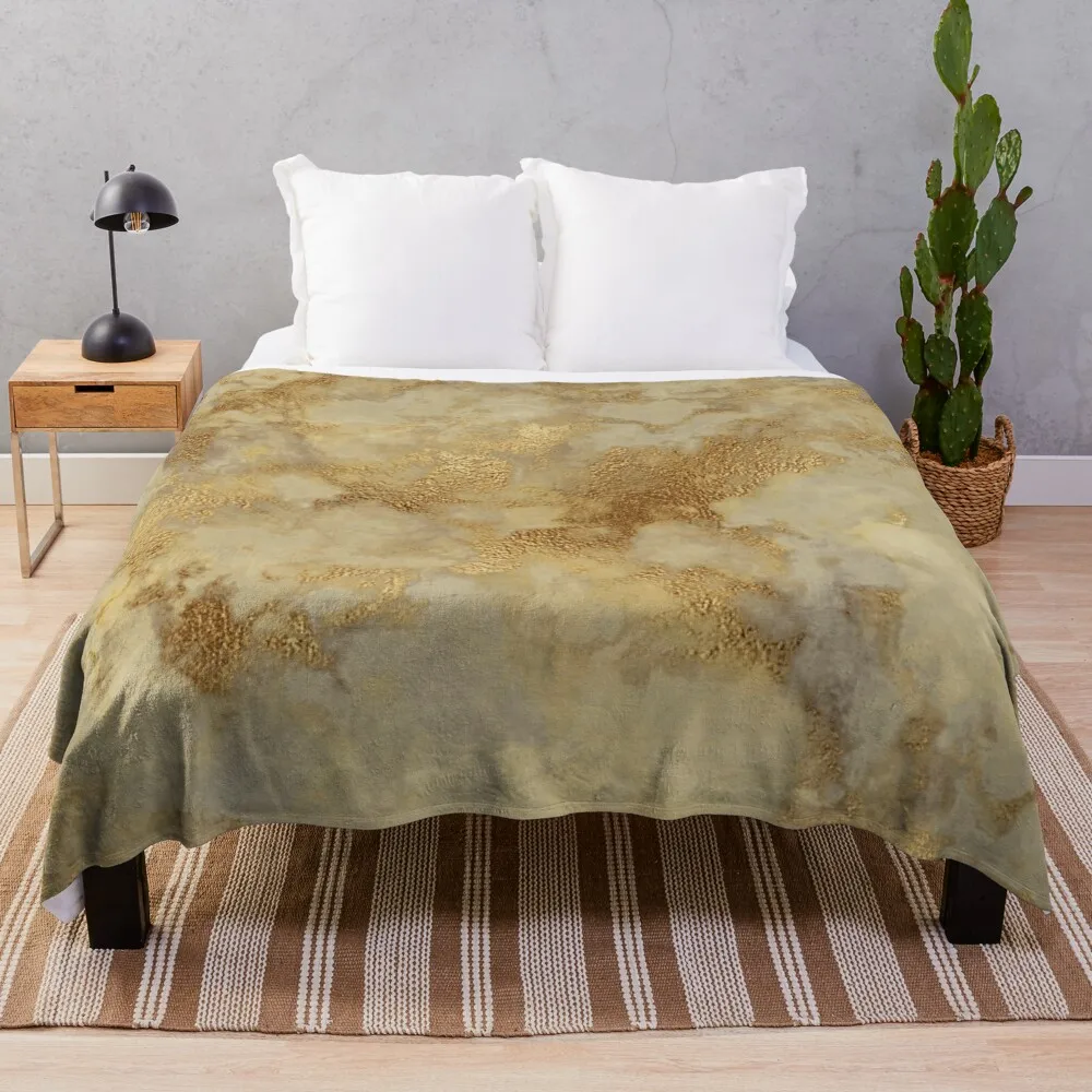 

Gold Metallic Marble Pattern Throw Blanket blankets and throws Extra Large Throw Blanket Blanket For Sofa