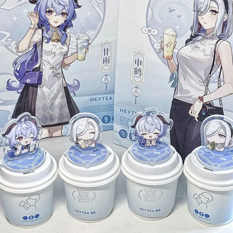 Genshin Impact Heytea Acrylic Stand – Ganyu & Shenhe Collectible Plate