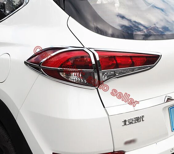 

For Hyundai Tucson 2016-2018 ABS Chrome Tail light Cover Trim Car Accessories Stickers