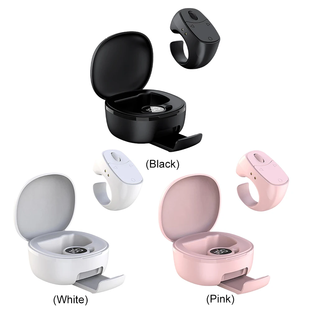 JX-12 Bluetooth Remote Control Wireless BT5.3 Camera Shutter Multifunctional Smartphone Selfie Button Controller Scrolling Ring