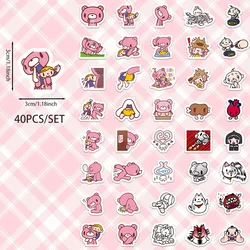 Cartoon Gloomy Bear & CHAX ALLSTARS Fun Sticker Pack - 40pcs for Laptops, Fridges, Notebooks & More (DJ - 411)