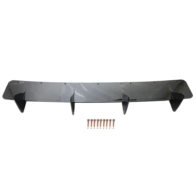 Paraurti Posteriore Lip Diffusore Valance Spoiler Side Splitter 4 Alette Per Golf 7.5 Mk 7.5 Gloss Black
