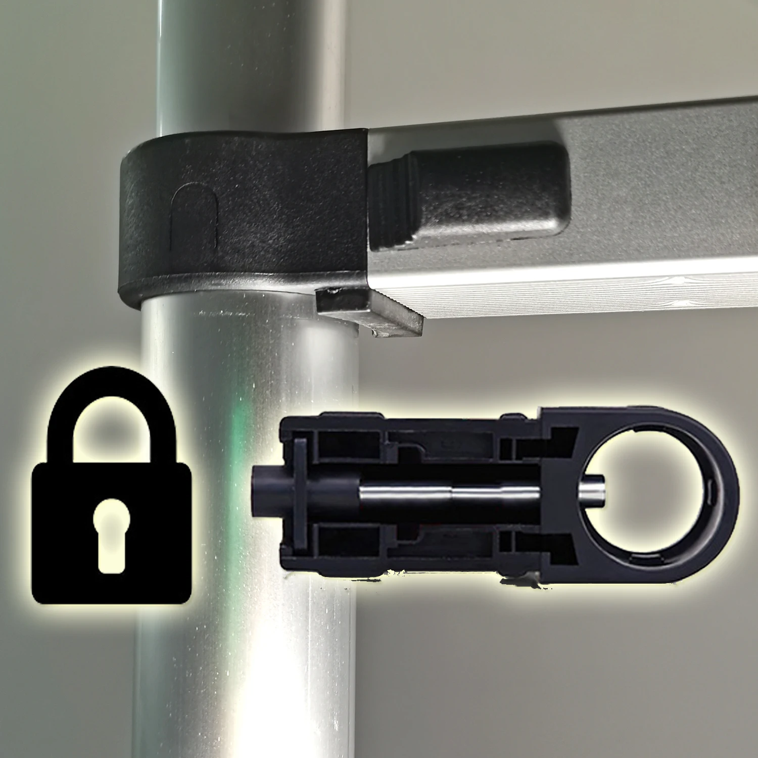 Teleskop leiter Aluminium Klapp leiter verlängerung tragbares Leicht gewicht mit en131 zertifizierter maximaler Belastung 150kg 3,9 m/5,1 m/6,3 m – Detail 8