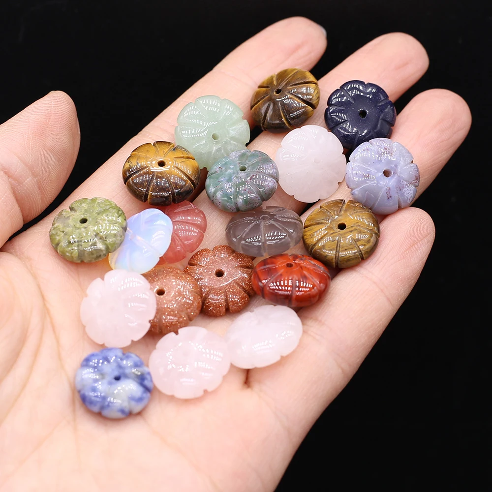 

Wholesale price Natural Agates Crystal Stone Pumpkin Shaped Flat and Round Pendant Necklace Bracelet Jewelry Accessories