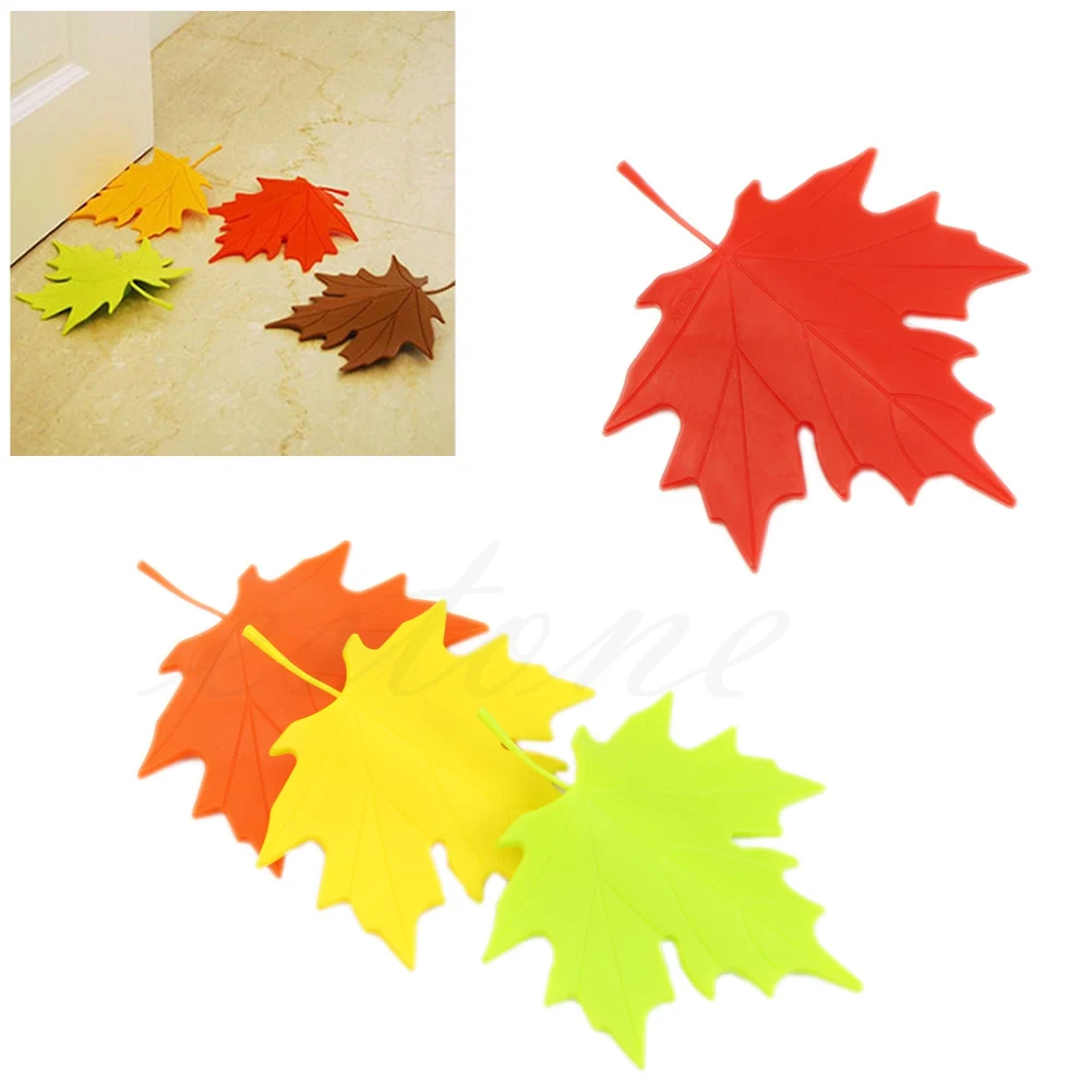 

Maple Autumn Leaf Home Decor Finger Safety DoorStop Stopper Doorstop New
