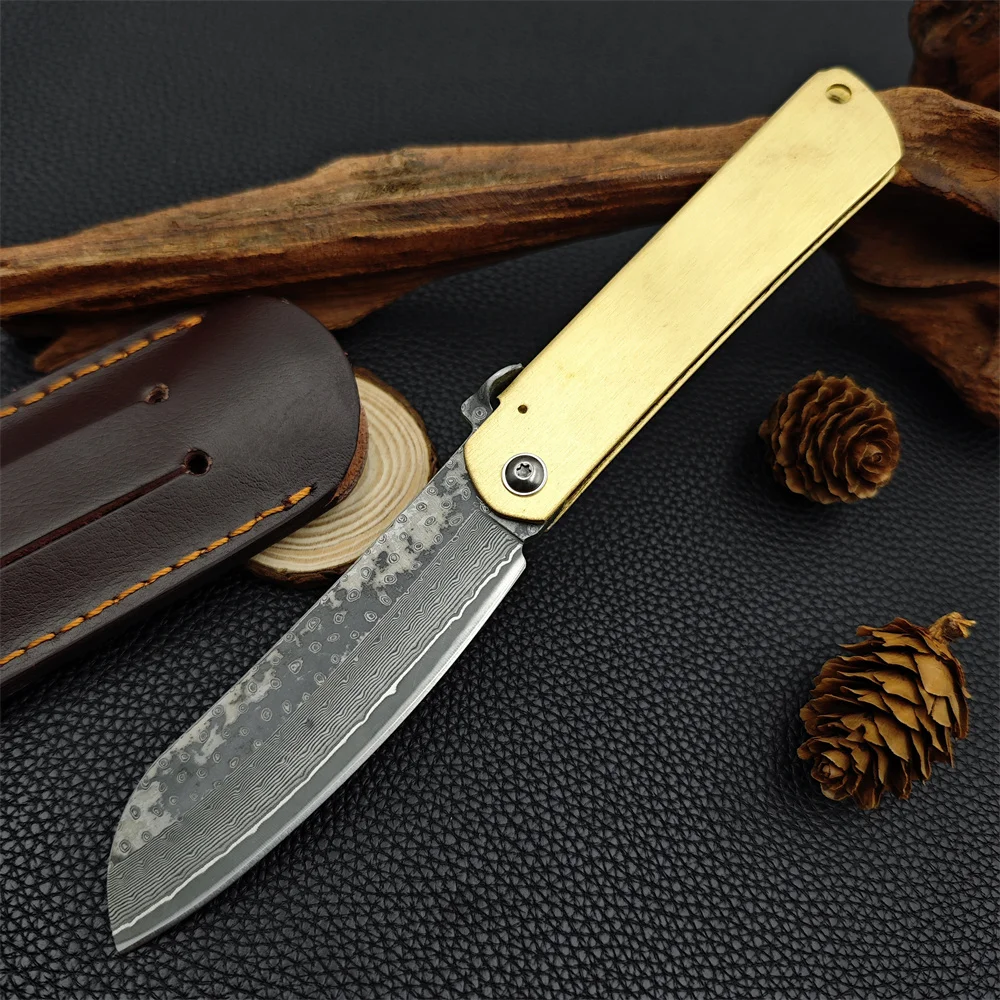 سكين الجيب الياباني هيغونوكامي، المصنوع من الفولاذ...