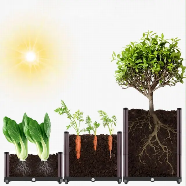 Többfunkciós Családi Zöldségültetvény Doboz, Erkély Ültetési Edény Berendezés, Megvastagodott Téglalap Alakú Virág Edény, Túlméretes Áramlás - Image 5