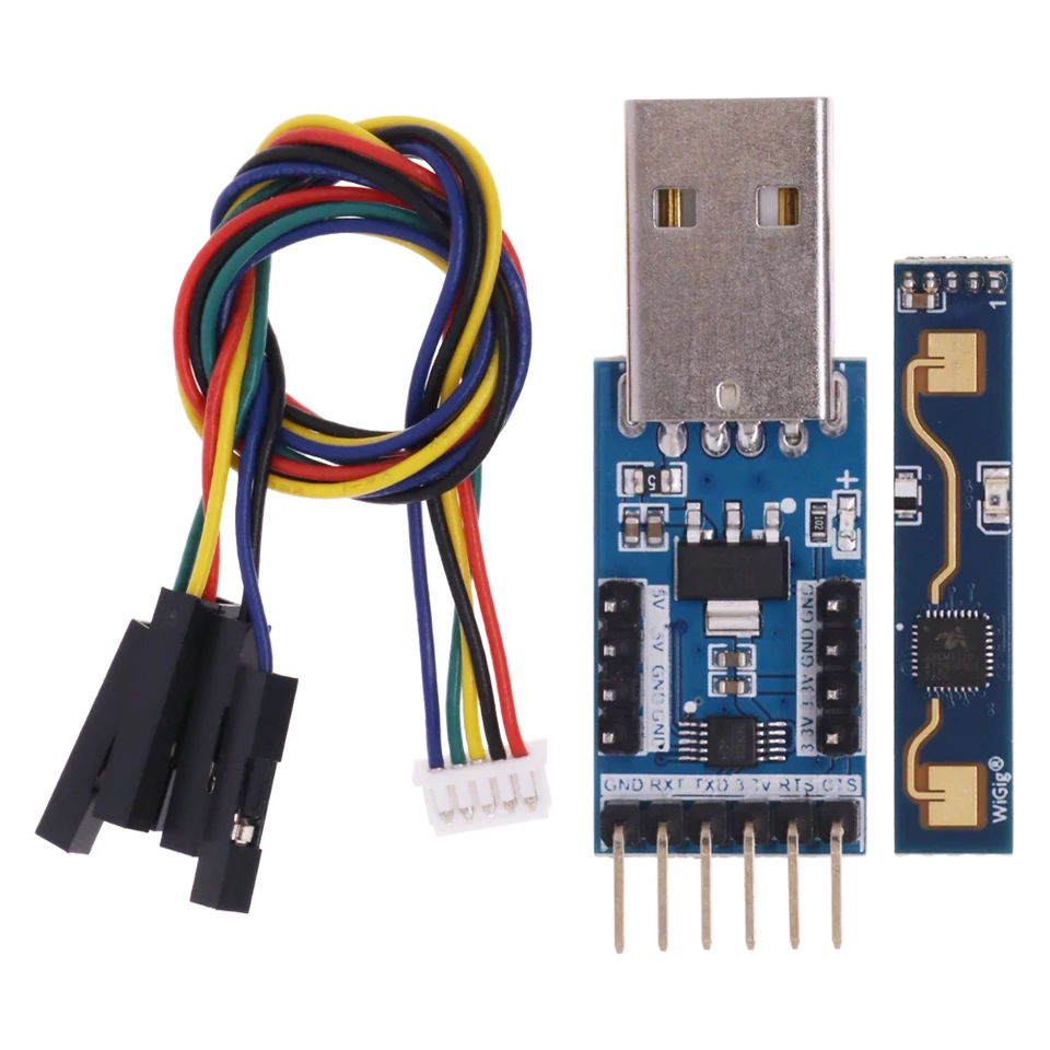 HLK-LD2410 24G FMCW 24GHz Module Radar De Détection De Présence Humaine Intelligente LD2410 Capteur De Commutateur De Mouvement à Ondes Millimétriques Câble 5pin