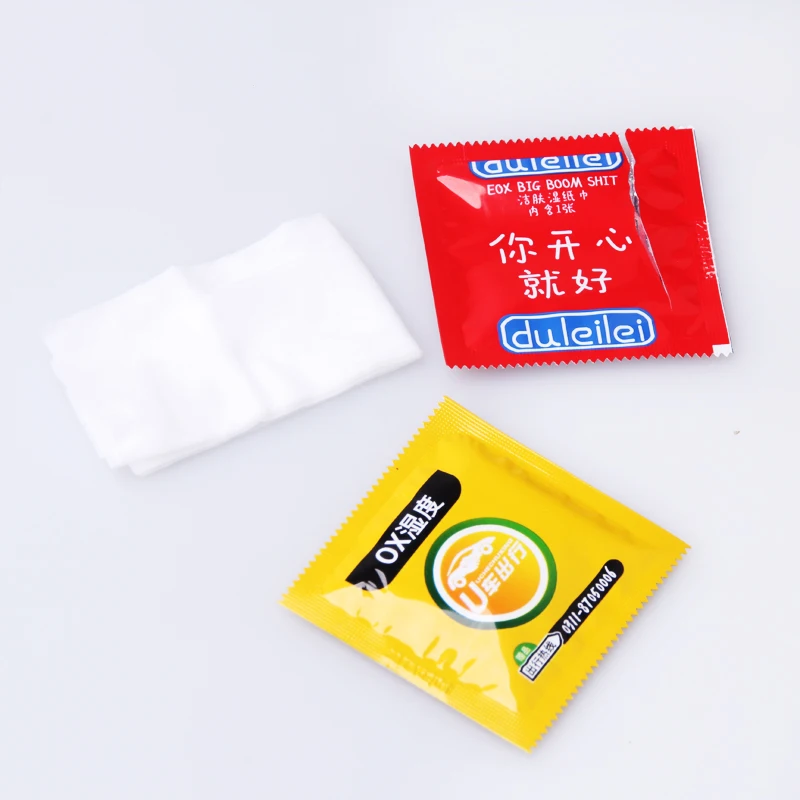 

50PCS/LOT Portable Wet Wipes Pattern logo customization Wipes Tissue Individually Wrapped hand cleaning wet wipes wholesale