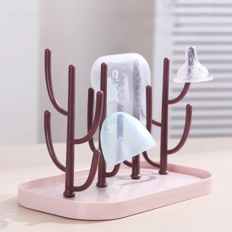 Baby Feeding Bottle Drain Rack, Nipple Feeding Cup Holder Storage Drying Rack Bottle Cleaning and Drying Baby Holder