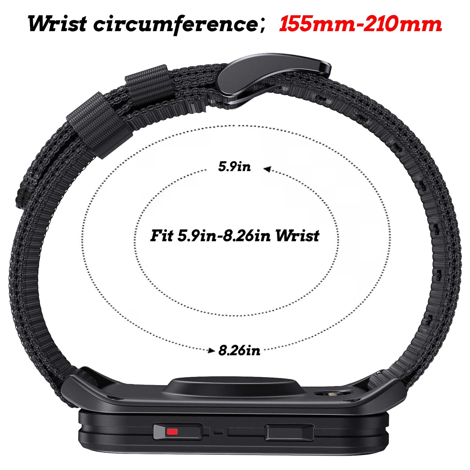 Premium Nylon Watch Strap, 24mm Replacement Band