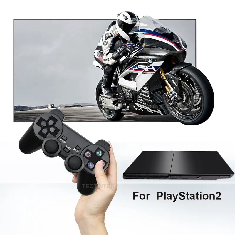 Wireless Gamepad for Sony PS2 Controller for Playstation 2 Console Joystick Double Vibration Shock Joypad  USB PC Game Controle