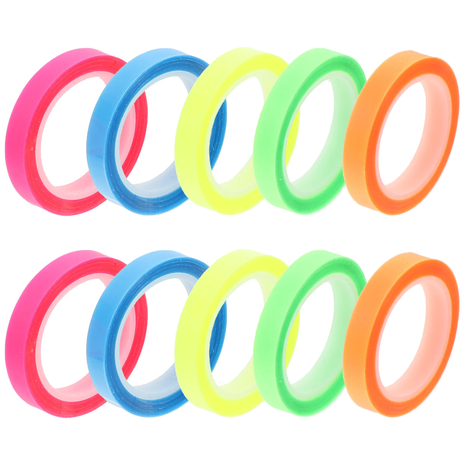 10Pcs Waterproof Highlighter Tapes Clear Duct Tape Index Sticker Book Tabs Annotating Supplies Correction Tape School Supplies
