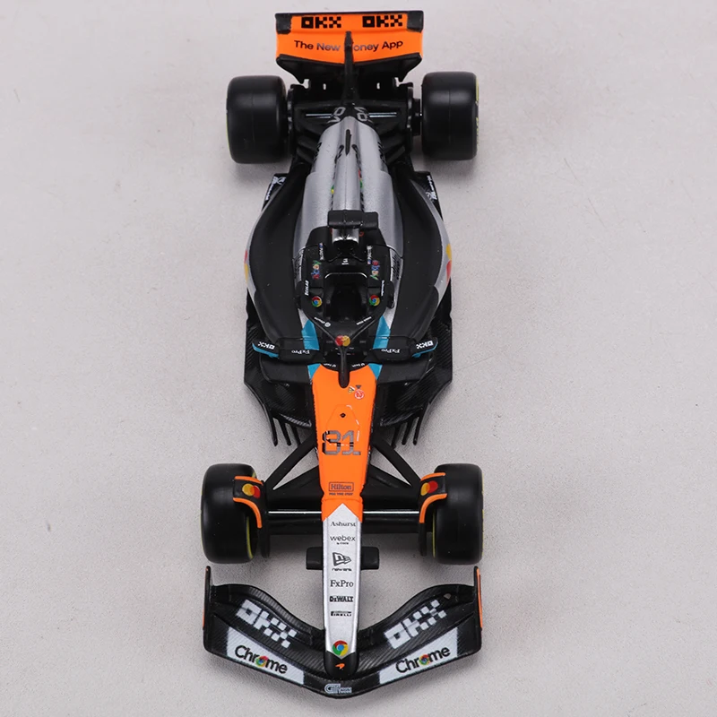 부라고 1:43 맥라렌 MCL39 브리티시 GP 2025 F1 팀 합금 모형 자동차