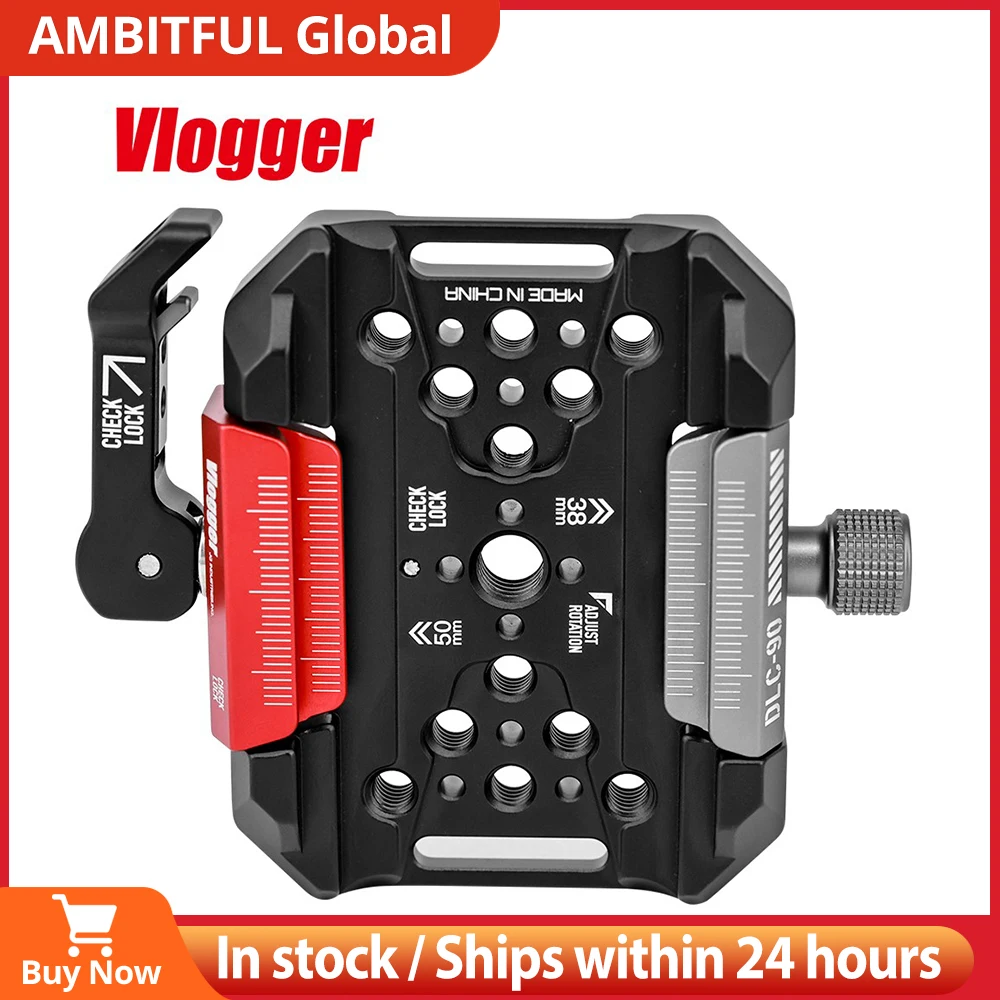 Vlogger DLC90 Quick Realease Plate Fit for Manfrotto Arca Quick Set Up