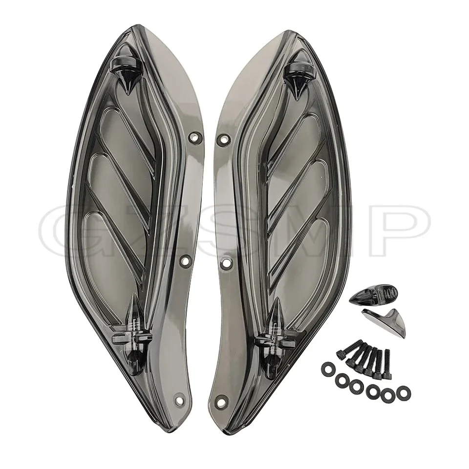 Black Upper Fairing Wind Deflector – Fits Harley Touring FLHT FLHX 1996-2013 – ABS Plastic