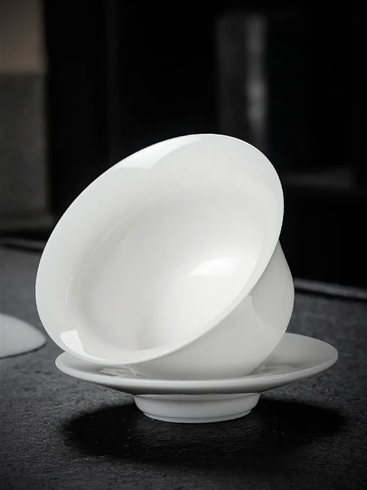 Traditional Ceramics Gaiwan Home Teacup Travel Tea Bowl Chinese Teaware Accessories Drinkware Personal Cup 130ml