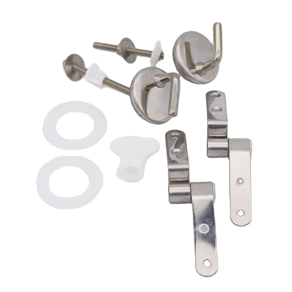 

Набор для крепления шарниров из нержавеющей стали, подставка для замены, набор для крепления с прокладкой, набор аксессуаров для ремонта сидений унитаза