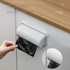 Toilet garbage bag storage box, no punching, simple wall mounted collector, kitchen pull-out sorting garbage box 3