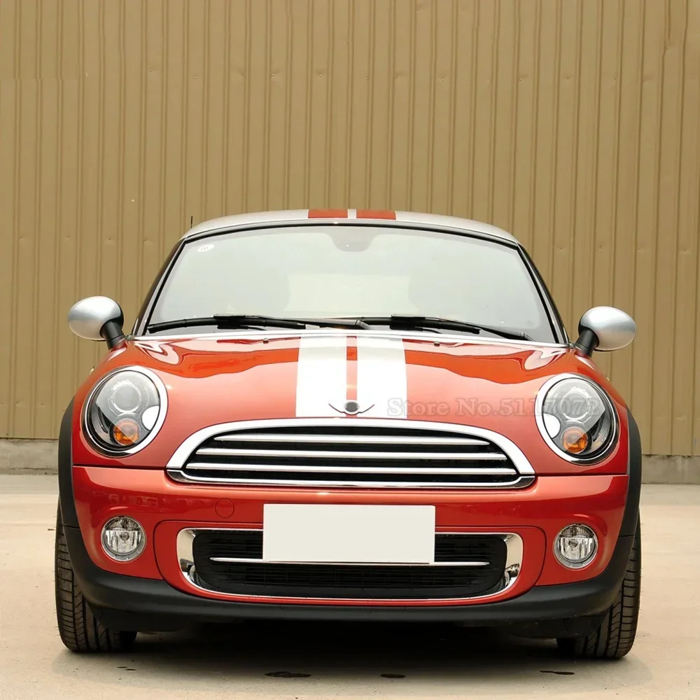 미니 쿠퍼 쿠페 R58 카브리오 R57 로드스터 R59 JCW 액세서리용 자동차 후드 보닛 스트라이프 스티커 엔진 커버 루프 트렁크 데칼