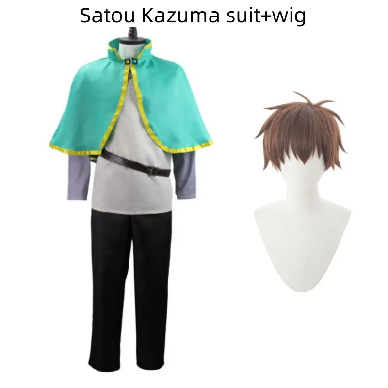 Konosuba Kono Subarashii Sekai Anime Cosplay Traje, Shukufuku, Wo Deus,  Bênção sobre este mundo maravilhoso, Fato de peruca - AliExpress