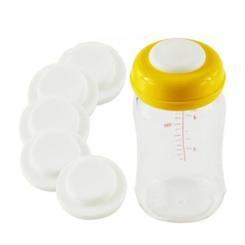 Baby Feeding Bottle Breast Milk Freshing Sealing Disc Lid Wide Milk Bottle Storage Silicone Sealing Disk 3