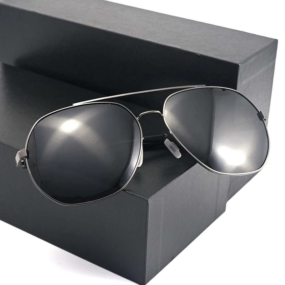 Vazrobe 160 mm übergroße polarisierte Sonnenbrille, männliche photochrome Sonnenbrille für Männer, große große Transistionslinse, Chamäleon, Schwarz – Detail 9