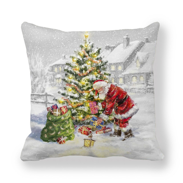 Cushion Cover Merry Christmas Decorations For Home Christmas Ornaments 2021 Navidad Xmas Noel New Year Gifts 2022