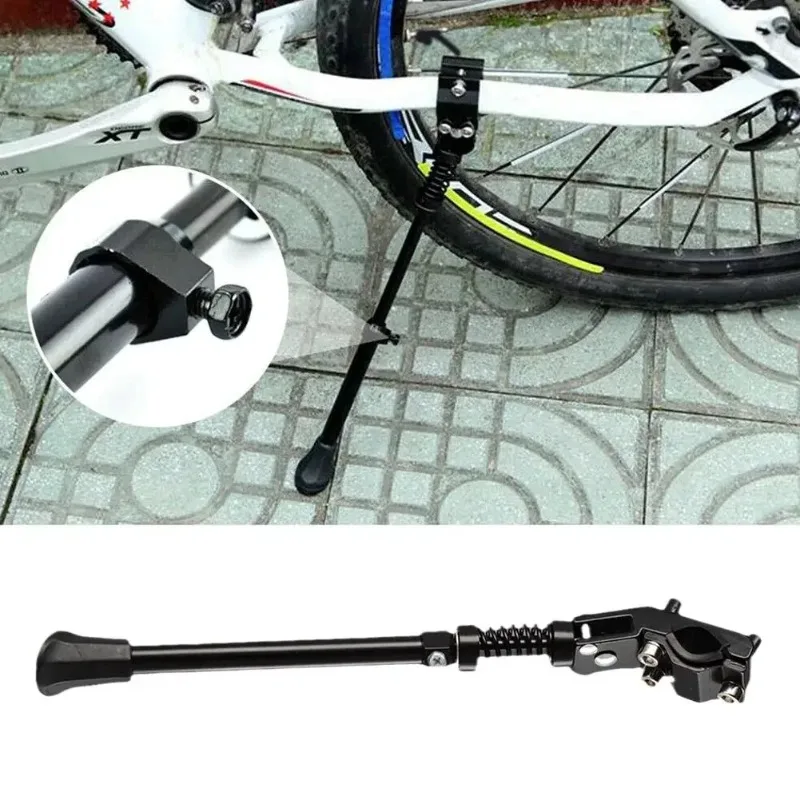 Béquille de vélo réglable multi-modes pour VTT – Support latéral arrière solide et fiable – Accessoire de cyclisme essentiel