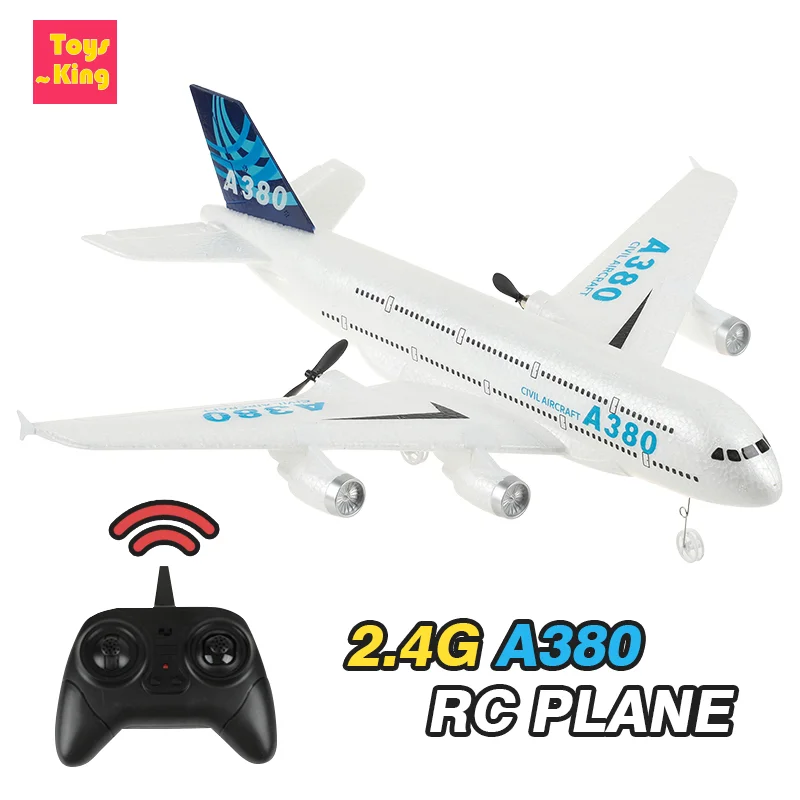 2.4G RC 비행기 A380 자이로스코프 리모컨 폼 항공기, 핫 자이로 장난감, 고정 날개 비행기, 야외 드론, 쉬운 비행, 어린이 소년 선물