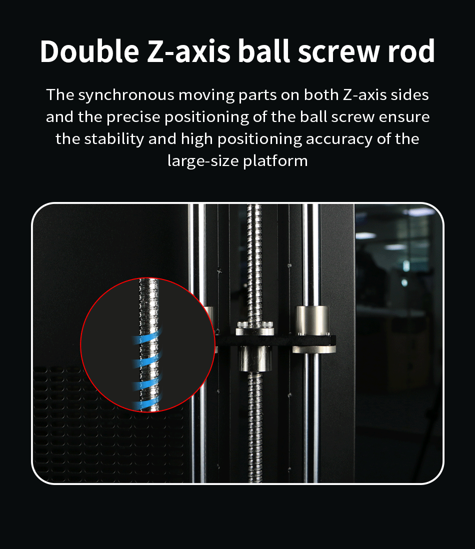 Se73de007ab07485dab8986ae7ddab2e6K JG MAKER A9 Pro Przemysłowa drukarka 3D Duża objętość wydruku 500x400x600mm Automatyczne poziomowanie łóżka Marka Zasilacz Kolej