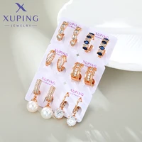 Xuping Jewelry New Arrival Fashion Gold Color Hoop Earrings Group for Women Girl Party Gift R550 1