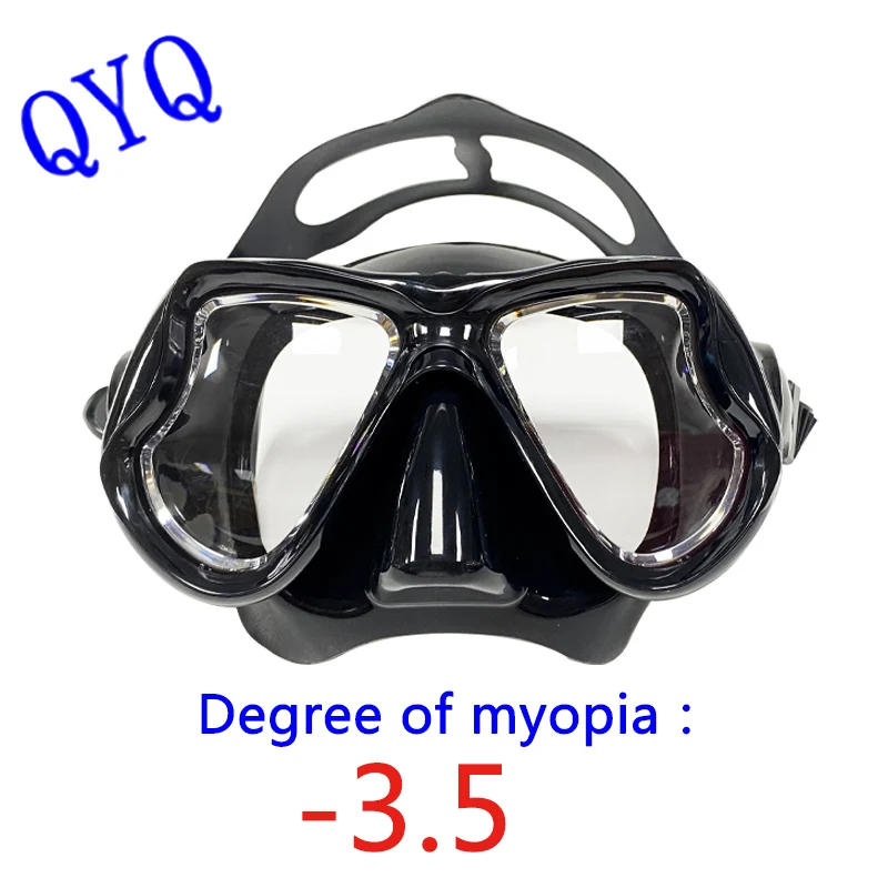 Myopia Diving Masks Snorkeling Set Nearsighted Swimming Goggle Short Sighted Nearsightedness-1.5 to-9.0 swimming goggles snorkeling diving mask diving mask diving goggles snorkel set