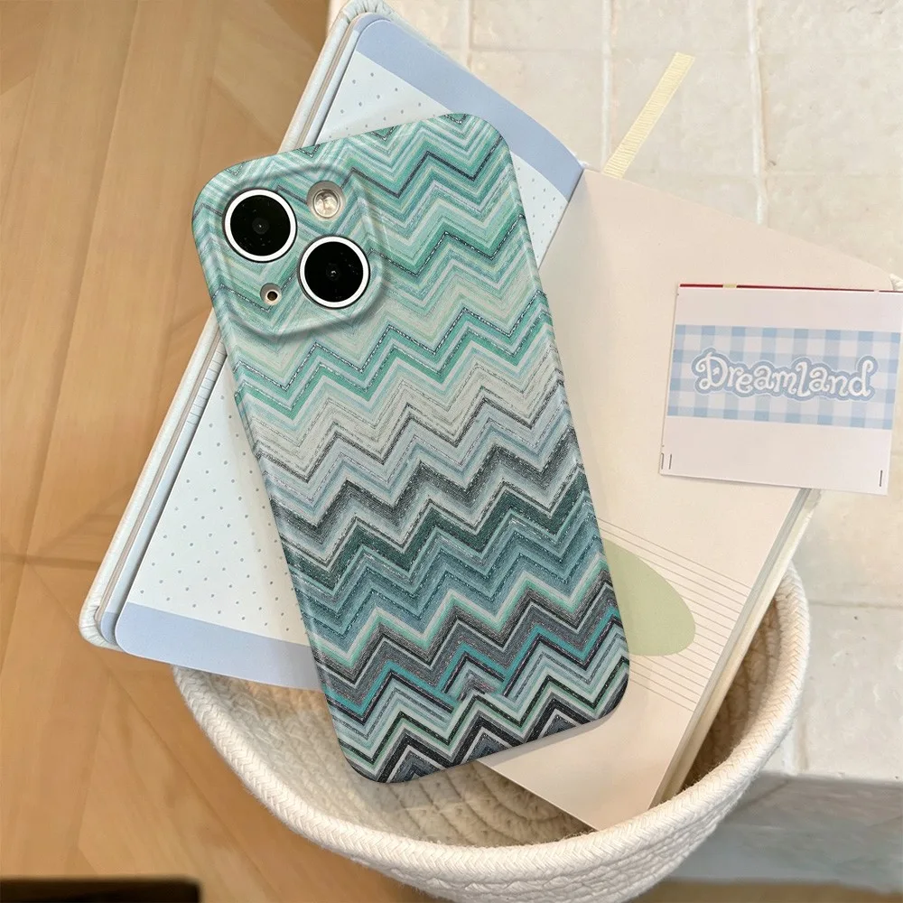 Glossy Cool Aqua Phone Case - Durable Hard PC with Sleek Finish
