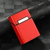 Aluminum Alloy Thick 20 Cigarette Case Simple Solid Color Waterproof Hard Shell Cigarette Accessories 4