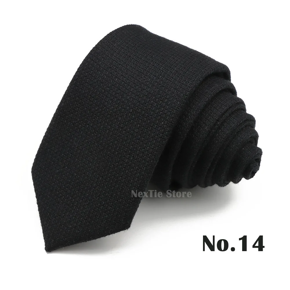 Klassische 6 cm solide gestreifte Baumwolle dünne Krawatte Khaki grau schmale Krawatte Business Anzug Smoking Hemd Männer Accessoire Geschenk – Detail 14
