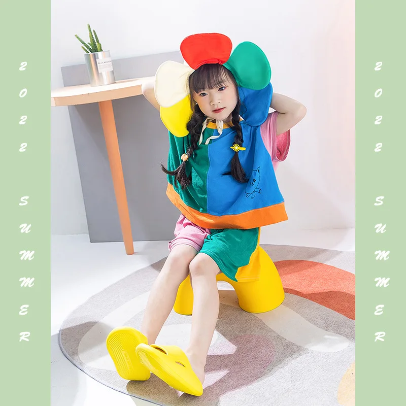 

Kawaii Summer Clothes Baby Girl OutfitsTwo Piece Set Tops and Shorts Korean Children From 2 to 7 years