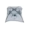 2PCS /12/16/20Hole Automatic Fishing Net Fishing Trap Portable Folding crayfish catcher Mesh Trap Cage with Ring for Fish 3