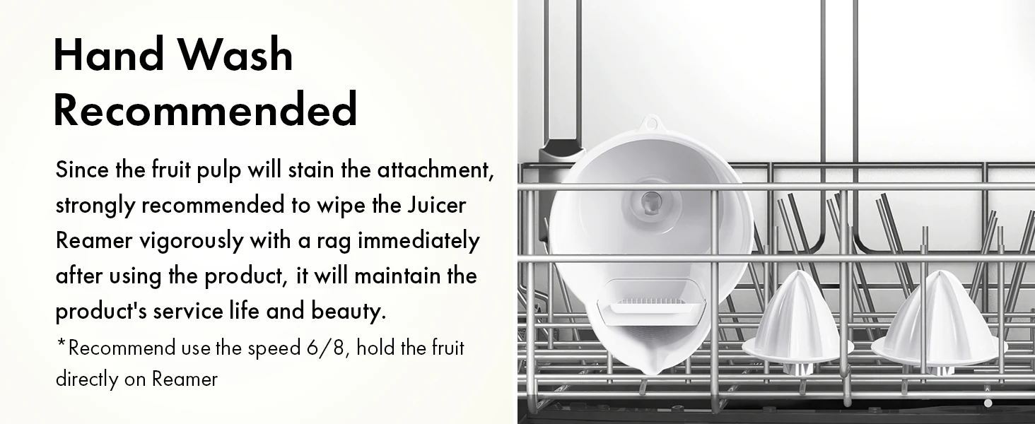 Description Picture 5 of itemFor Kitchenaid Stand Mixer Citrus Juicer Attachment Accessories Juicer Attachment with 2 Size Reamer