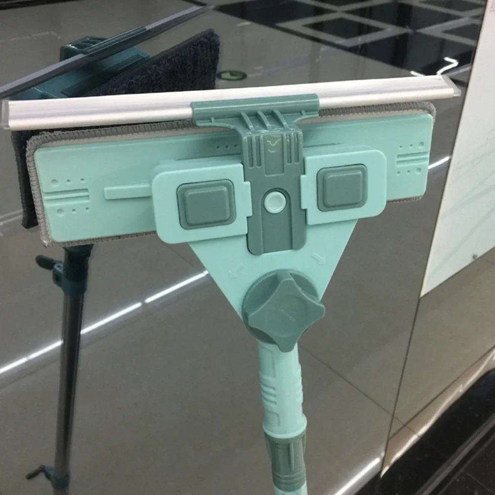 

Телескопический очиститель для дома, пылеочиститель для улицы, U-образная щетка для высоких окон, двойные принадлежности для строительства