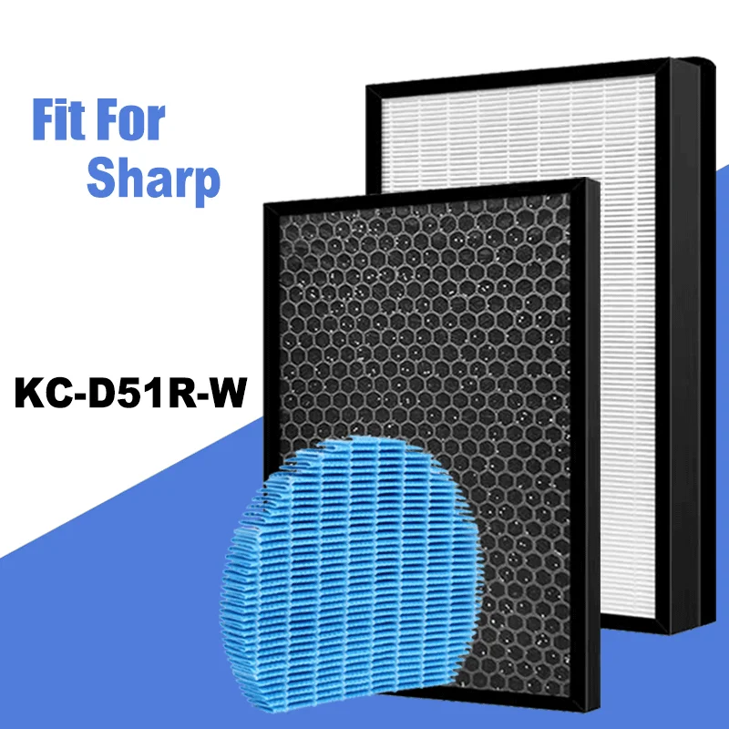 

FZ-D40HFE FZ-D40DFE FZ-A61MFR Hepa Filter Deodorizing Filter Humidifying Filter for Sharp KC-D51R-W Air Purifier