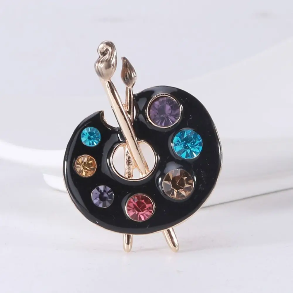 

Charm Wedding Jewelry Elegant Luxury Exquisite Draw Palette Brooch Suit Accessories Rhinestone Pins Korean Style Brooch