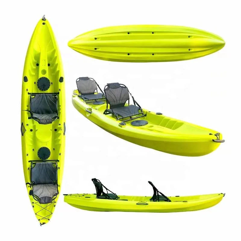 3 Person Plastic Sit on Top Canoe Family 2+1 Tandem Fishing Kayak - China  Fishing Kayak and Tandem Kayak price