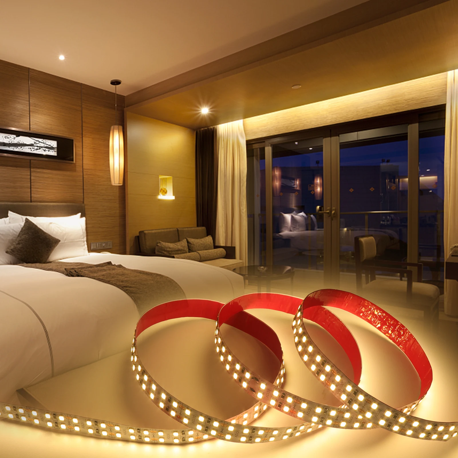 12V 24V LED Strip Lights 5M 2835 Flexible LED Tape Se73e942f98f84c048e1f41b6e5d968e3E