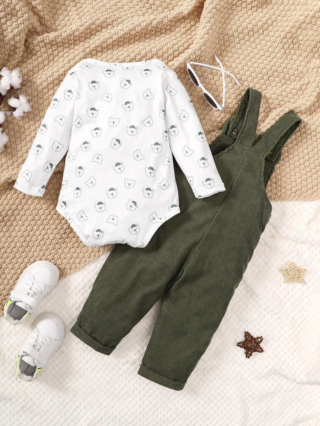 Baby Bear Strap Pants Set 5