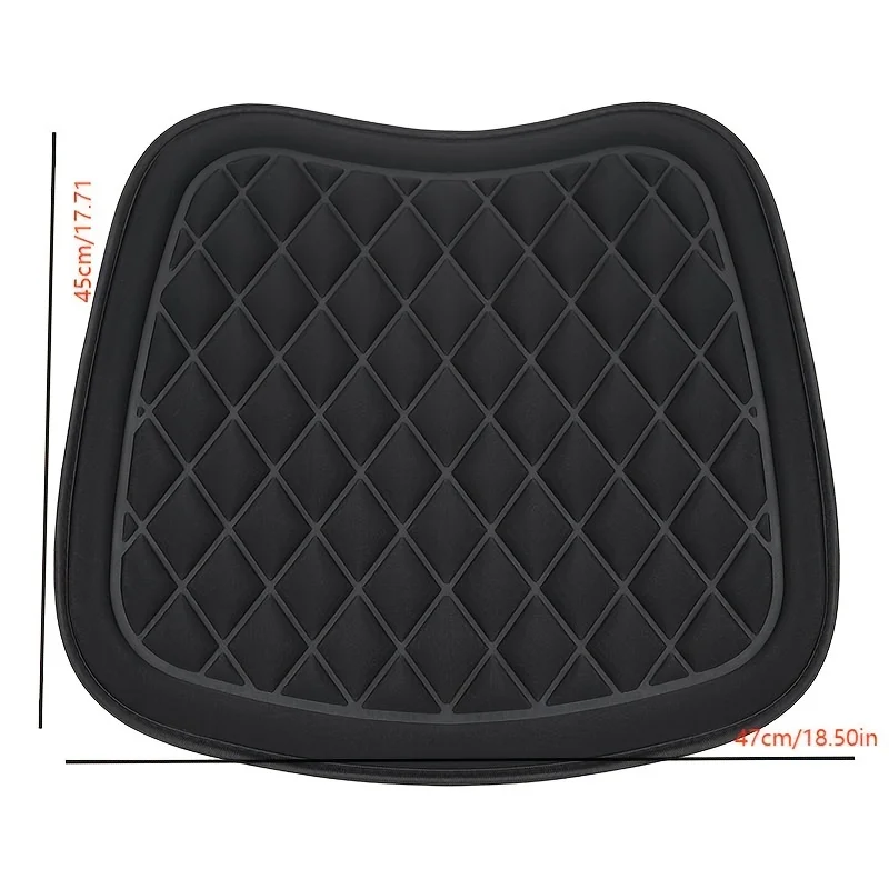 Car Seat Cushion Driver Seat Cushion with Comfort Memory Foam & Non-Slip Rubber Vehicles Office Chair Home Car Pad Seat Cover