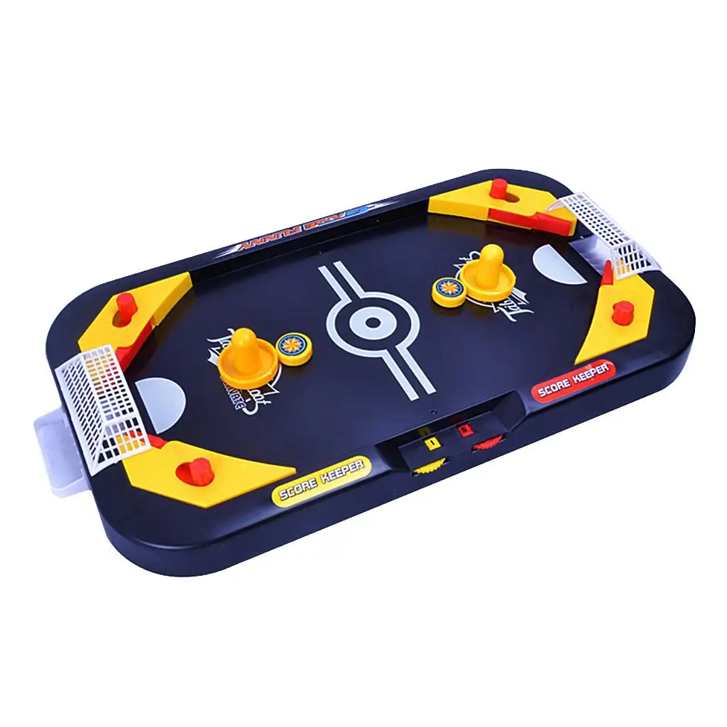 MagiDeal High Quality 2in 1 Desktop Battle Kids Play Air Hockey Table Game Interactive Toy Gift Indoor Outdoor Play Games