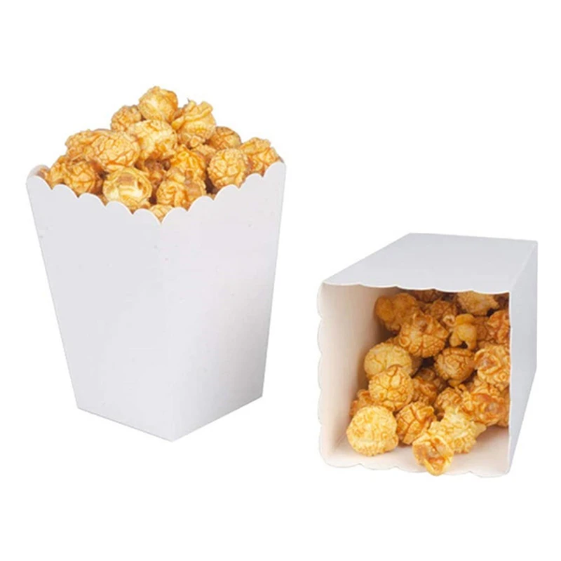 Scatole Per Popcorn Da 12 Pz - Scatole Snack Pieghevoli Per Feste, Cinema E Compleanni | Contenitori Caramelle