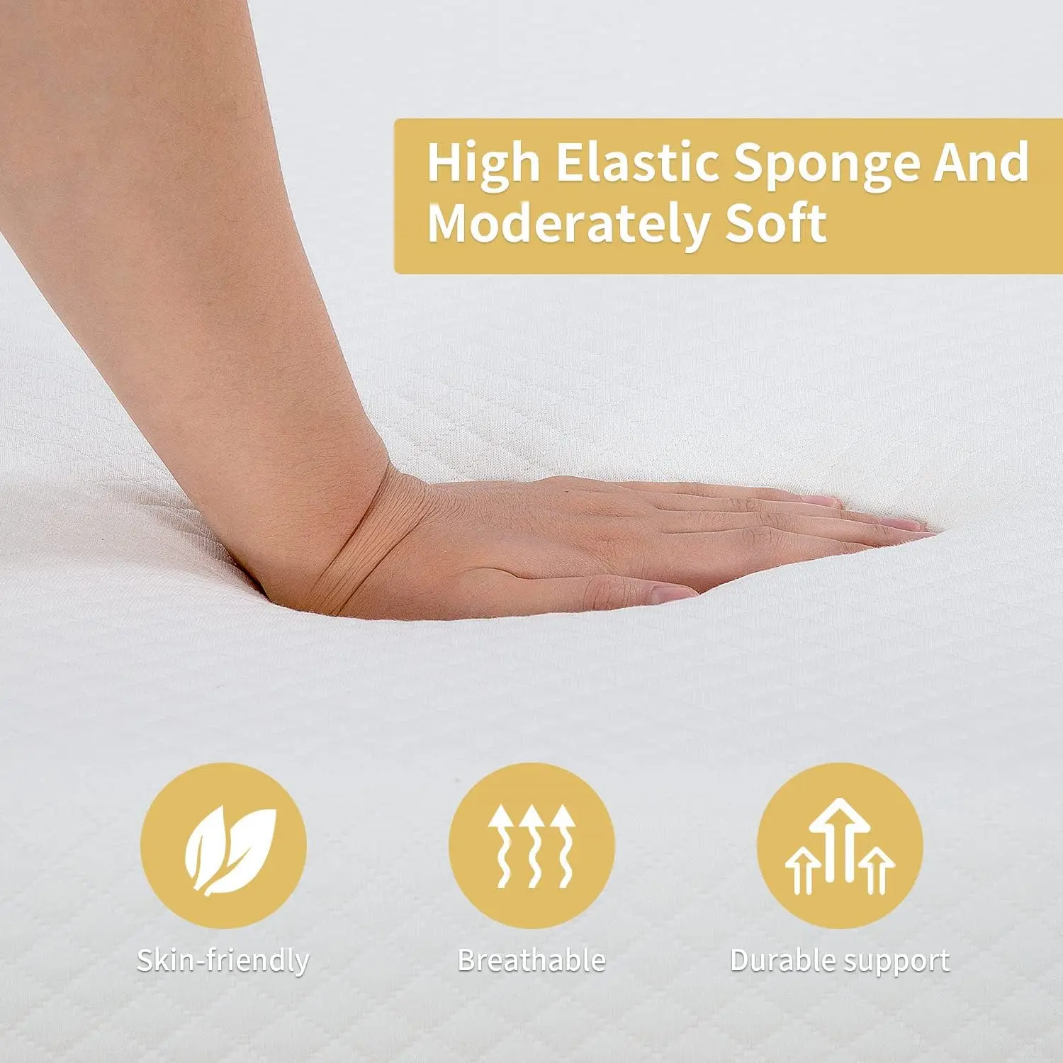 8 Inch Twin Gel Memory Foam Mattress Fiberglass Free/-US Certified/Bed-in-a-Box/Cool Sleep & Comfy Support