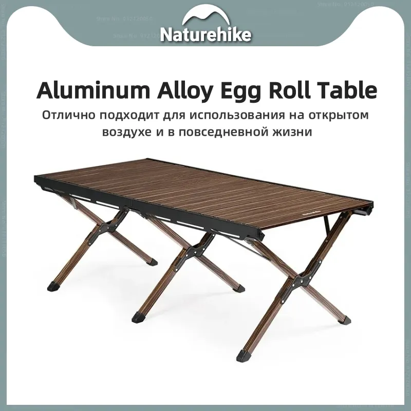 

Naturehike алюминиевый сплав Подвесной омлетный стол Расширяя твердый прочный Портативный кемпинг пикник барбекю складной стол